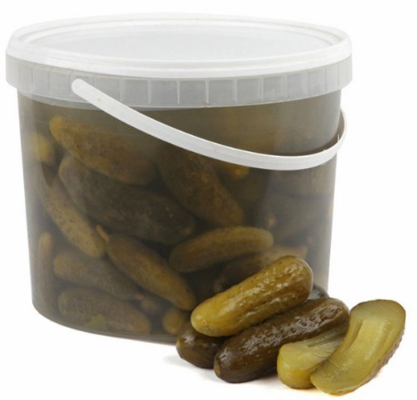 Огірки солені, сорт перший, ДСТУ 8509, 1 кг